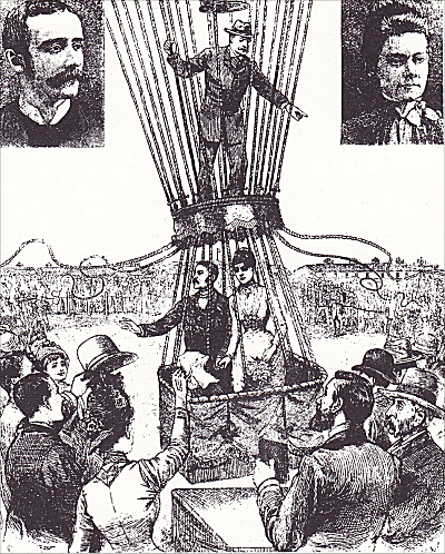 Illustration fra avisen om ballonbryllup