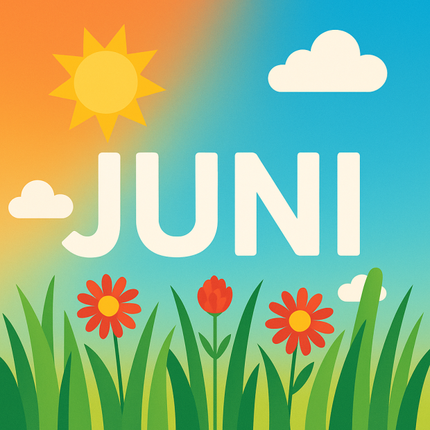 Illustration af Juni måned