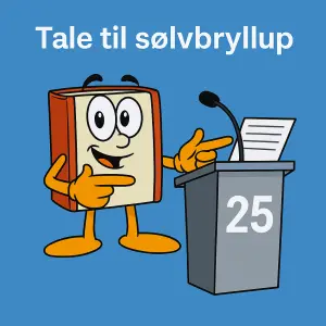 Illustration af Talegenerator - tale til sølvbryllup